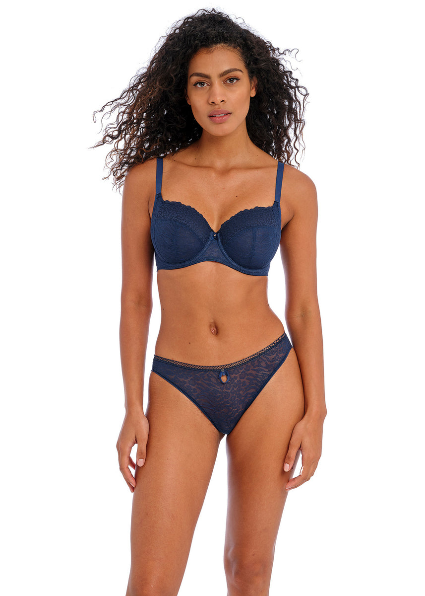 FREYA Catwalk, Side Support Bra Navy – Burgess Department Store