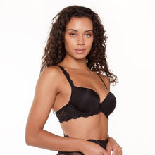 Load image into Gallery viewer, LINGADORE &lt;BR&gt;
Daily, Underwire, T-shirt Push up bra &lt;BR&gt;
Black &lt;BR&gt;
