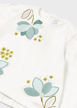 Load image into Gallery viewer, MAYORAL &lt;BR&gt;
Long Sleeved Flower Motif Baby Girl Tee-Shirt &lt;BR&gt;
Cream&lt;BR&gt;
