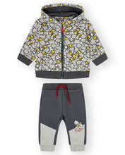 Load image into Gallery viewer, CANADA HOUSE &lt;BR&gt;
Baby Boys 2 piece track suit &lt;BR&gt;
Grey &amp; yellow &lt;BR&gt;
