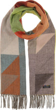 Load image into Gallery viewer, FRAAS &lt;BR&gt;
Cashmink scarf with geometric design &lt;BR&gt;
Multi &lt;BR&gt;
