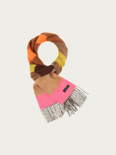 Load image into Gallery viewer, FRAAS &lt;BR&gt;
Cashmink scarf with stripe design &lt;BR&gt;
Multi &lt;BR&gt;
