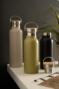 &AGAIN <BR>
Double Walled Hydration Bottle 500ml <BR>
Olive <BR>