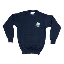 Load image into Gallery viewer, ATHLONE COMMUNITY COLLEGE &lt;BR&gt;
Crested Girl&#39;s Round Neck Wool Jumper &lt;BR&gt;
Navy, Crested &lt;BR&gt;
