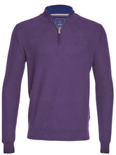 Load image into Gallery viewer, ANDRE MENSWEAR &lt;BR&gt;
Aran 1/4 Zip Knit &lt;BR&gt;
Purple, Forest, Ink &amp; Burgundy Available &lt;BR&gt;
