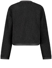 Load image into Gallery viewer, TAIFUN &lt;BR&gt;
Plush Chenille cardigan jacket &lt;BR&gt;
Black &lt;BR&gt;
