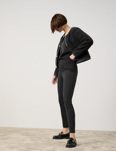 TAIFUN <BR>
Plush Chenille cardigan jacket <BR>
Black <BR>