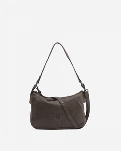 BIBA <BR>
Boston Leather shoulder bag  <BR>
Browm <BR>