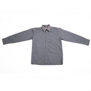 HUNTER <BR>
School Shirts<BR>
White, Blue & Grey <BR>