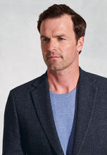 Load image into Gallery viewer, BROOK TAVERNER &lt;BR&gt;
Tailored Fit Carberry Navy Puppytooth Wool Blend Jacket &lt;BR&gt;
Navy &lt;BR&gt;
