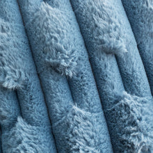 Load image into Gallery viewer, BIANCA &lt;BR&gt;
Carved Faux Fur Throw &lt;BR&gt;
Blue or Pink available &lt;BR&gt;
