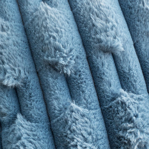 BIANCA <BR>
Carved Faux Fur Throw <BR>
Blue or Pink available <BR>