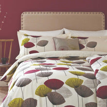 Load image into Gallery viewer, SANDERSON &lt;BR&gt;
Dandelion Clocks Duvet Set &lt;BR&gt;
Blackcurrant &lt;BR&gt;
