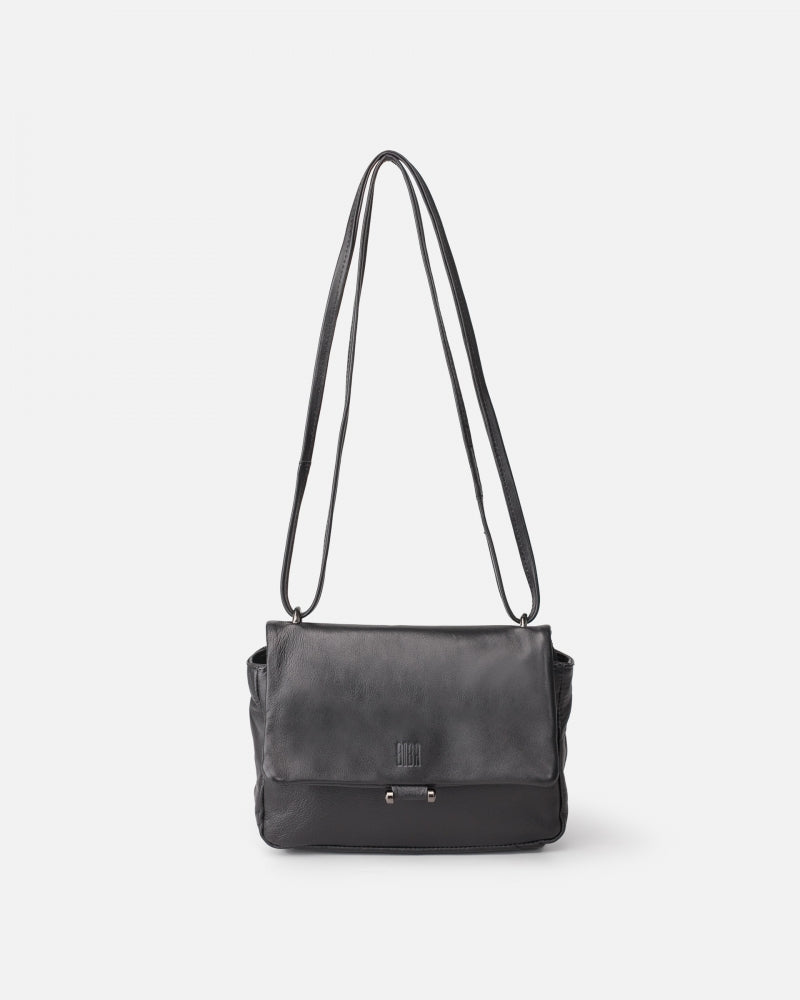 BIBA <BR>
Elisabeth Leather cross bag <BR>
Black <BR>