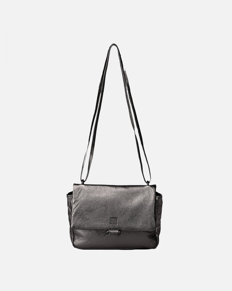 BIBA <BR>
Elisabeth Leather cross bag <BR>
Pewter <BR>