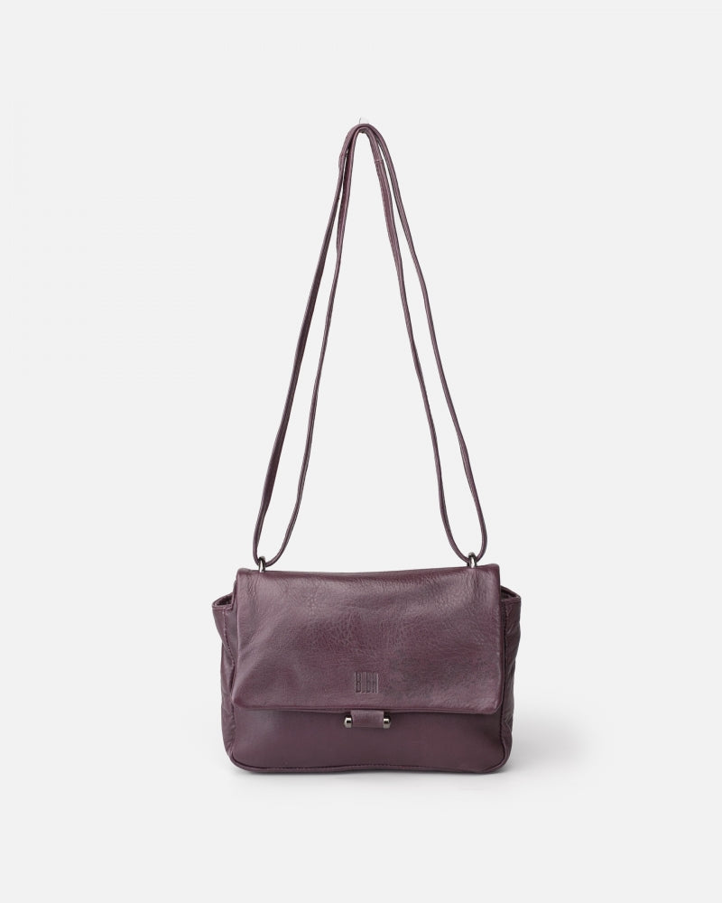 BIBA <BR>
Elisabeth Leather cross bag <BR>
Purple <BR>