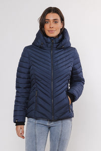 RINO & PELLE <BR>
Erin Padded Outerwear Jacket <BR>
Navy <BR>