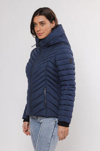 RINO & PELLE <BR>
Erin Padded Outerwear Jacket <BR>
Navy <BR>