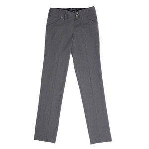 SCHOOL TROUSERS Portofino Narrow Leg Zip Pocket Girls Trousers Navy Burgess Department Store