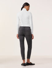 Load image into Gallery viewer, TAIFUN &lt;BR&gt;
7/8-length jeans in a slim fit with stud embellishment &lt;BR&gt;
Grey &lt;BR&gt;
