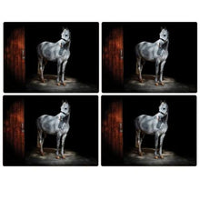 Load image into Gallery viewer, TRADESTOCK &lt;BR&gt;
Set of 4 Table Mats and Free Coasters &lt;BR&gt;
Horse &lt;BR&gt;
