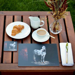 TRADESTOCK <BR>
Set of 4 Table Mats and Free Coasters <BR>
Horse <BR>