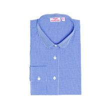 Load image into Gallery viewer, OUR LADY&#39;S BOWER &lt;BR&gt;
Blouse &lt;BR&gt;
Blue Check &lt;BR&gt;
