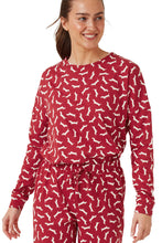 Load image into Gallery viewer, INDIGO SKY &lt;BR&gt;
Dotty Dachshund Knitted Cotton Jogger Pyjama Set &lt;BR&gt;
Red &lt;BR&gt;
