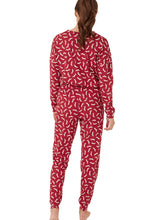 Load image into Gallery viewer, INDIGO SKY &lt;BR&gt;
Dotty Dachshund Knitted Cotton Jogger Pyjama Set &lt;BR&gt;
Red &lt;BR&gt;
