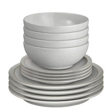 Load image into Gallery viewer, DENBY &lt;BR&gt;
Intro 12 piece dinner set &lt;BR&gt;
Soft Grey &lt;BR&gt;
