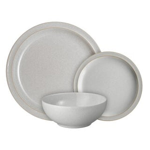 DENBY <BR>
Intro 12 piece dinner set <BR>
Soft Grey <BR>