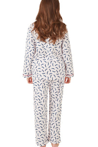 INDIGO SKY <BR>
Dotty Dachshund Cosy Brushed Cotton Printed Pyjama Set
Ivory <BR>