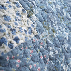 BIANCA <BR>
Limited Edition Patchwork Bedspread <BR>
Blue <BR>