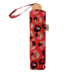 TOTES <BR> 
ECO-BRELLA® Supermini Umbrella <BR>
 Wild Leopard Print <BR>