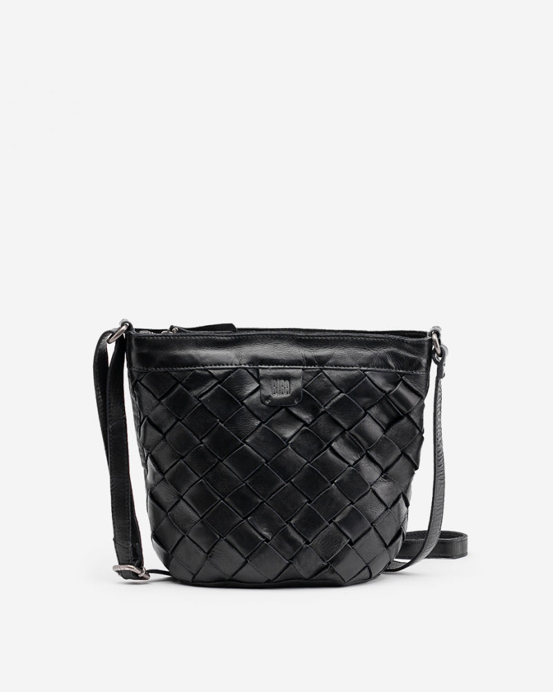 BIBA <BR>
Lewisburg Leather cross bag <BR>
Black <BR>