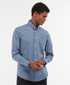 BARBOUR <BR>
Merryton Tailored Long-Sleeved Shirt <BR>
Blue <BR>