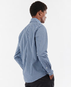 BARBOUR <BR>
Merryton Tailored Long-Sleeved Shirt <BR>
Blue <BR>