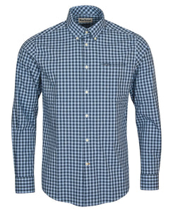 BARBOUR <BR>
Merryton Tailored Long-Sleeved Shirt <BR>
Blue <BR>