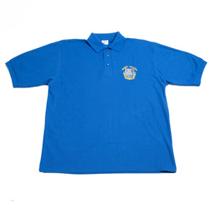 MARIST <BR>
Crested Polo Shirt <BR>
Dark Royal <BR>