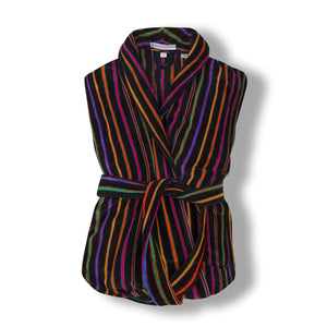 BOWN OF LONDON <BR>
Mozart Men's Dressing Gown <BR>
Striped Multi <BR>