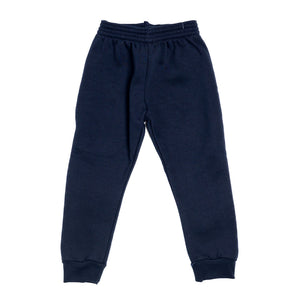 SCHOOL CUFFED JOG BOTTOMS <BR>
Track Suit Bottoms <BR>
Navy <BR>