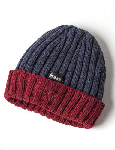 THINSULATE <BR>
Mens Beanie Hat with contrast cuff <BR>
Various colours <BR>