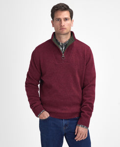 BARBOUR <BR>
Nelson Essential Half-Zip Jumper <BR>
Port <BR>