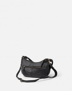 BIBA <BR>
Leather shoulder bag, Niland <BR>
Black <BR>