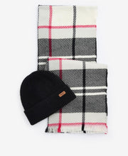 Load image into Gallery viewer, BARBOUR &lt;BR&gt;
Pendal hat &amp; Scarf Boxed set &lt;BR&gt;
Pink, Monochrome &lt;BR&gt;
