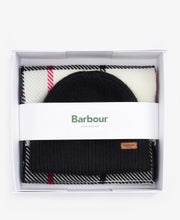 Load image into Gallery viewer, BARBOUR &lt;BR&gt;
Pendal hat &amp; Scarf Boxed set &lt;BR&gt;
Pink, Monochrome &lt;BR&gt;
