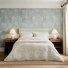 Load image into Gallery viewer, SANDERSON &lt;BR&gt;
Pyramus Jacquard Duvet Cover set &lt;BR&gt;
Natural &amp; Gold available &lt;BR&gt;
