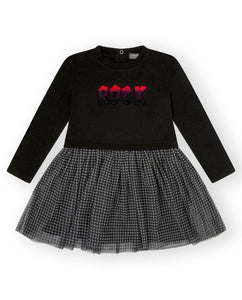 CANADA HOUSE <BR>
Rock Dress <BR>
Black <BR>