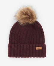 Load image into Gallery viewer, BARBOUR &lt;BR&gt;
Saltburn Hat &amp; Scarf Boxed Set &lt;BR&gt;
Cabernet &lt;BR&gt;
