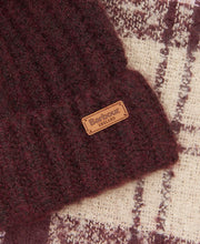 Load image into Gallery viewer, BARBOUR &lt;BR&gt;
Saltburn Hat &amp; Scarf Boxed Set &lt;BR&gt;
Cabernet &lt;BR&gt;
